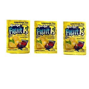 Kool Aid Fruit Ts Lemonade Tea Set of 3 Packs Cafdeine Free u